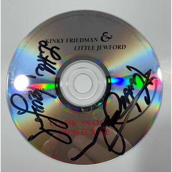 Kinky Friedman & Little Jewford Classic Snatches from Europe - SIGNED - CD Only
